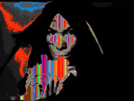 Buffy Sainte Marie, Self Portrait, from Painting With Light series, 1994