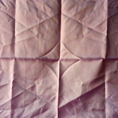 Carol Sawyer, Remnants: Pale Pink Silk, Colour c-print, 24” x 24”, 2001